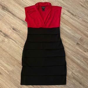 Black And Red Bodycon Dress